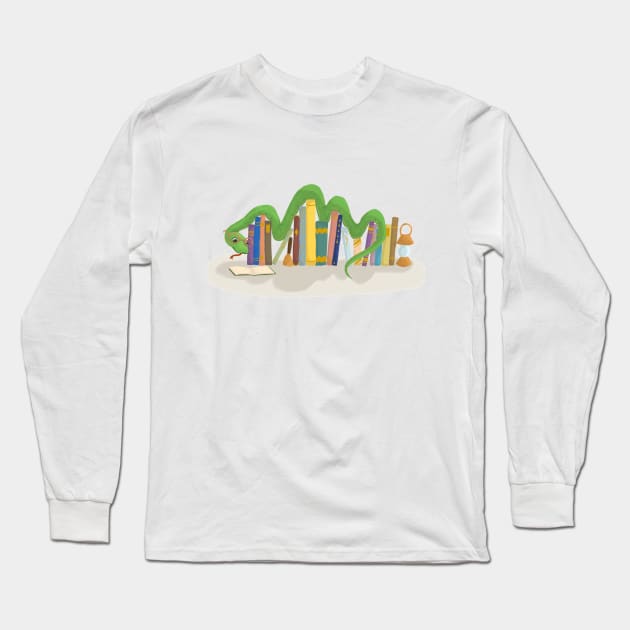 Bookssss Long Sleeve T-Shirt by AllWriteHere